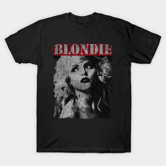 TEXTURE ART - BLONDIE ROCKS T-Shirt by ZiziVintage